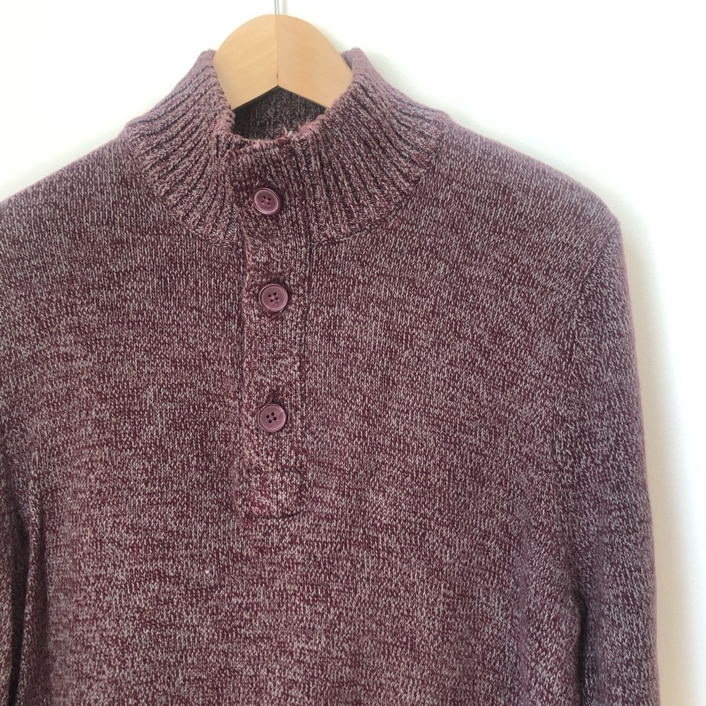 Burgundy and gray sweater | Merona